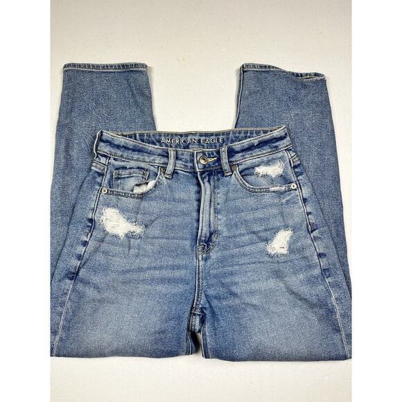 American Eagle Mom Straight Leg Womens Distressed Jean READ BELOW - Picture 1 of 8